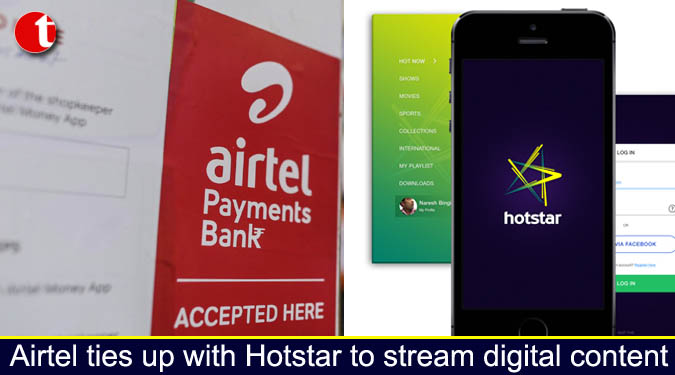 Airtel ties up with Hotstar to stream digital content