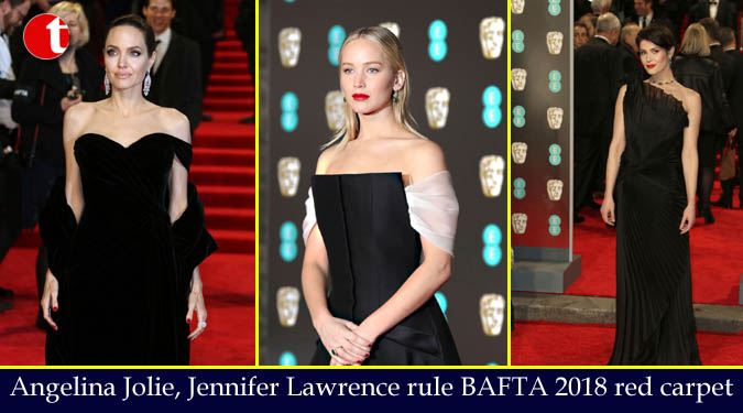 Angelina Jolie, Jennifer Lawrence rule BAFTA 2018 red carpet