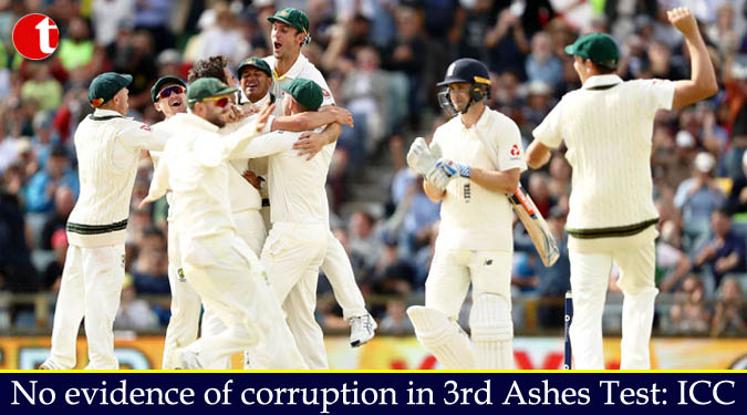 No evidence of corruption in 3rd Ashes Test: ICC