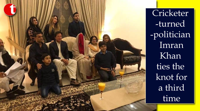 Cricketer-turned-politician Imran Khan ties the knot for a third time