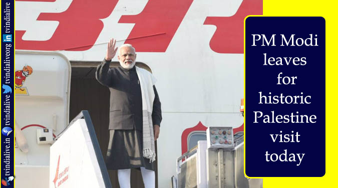 PM Modi leaves for historic Palestine visit today