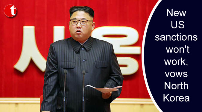 New US sanctions won't work, vows North Korea
