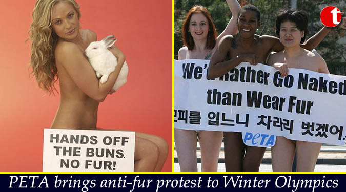 PETA brings anti-fur protest to Winter Olympics