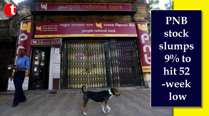 PNB stock slumps 9% to hit 52-week low