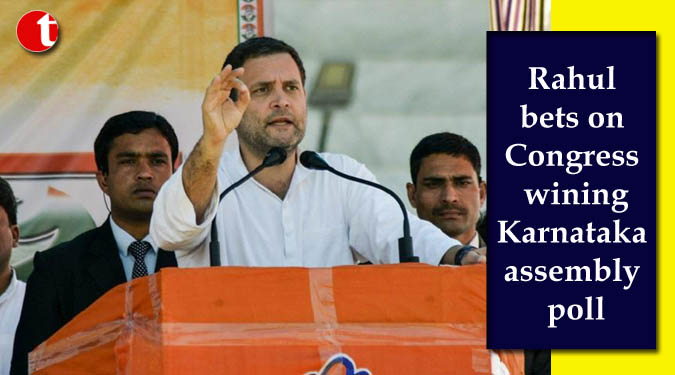 Rahul bets on Congress wining Karnataka assembly poll