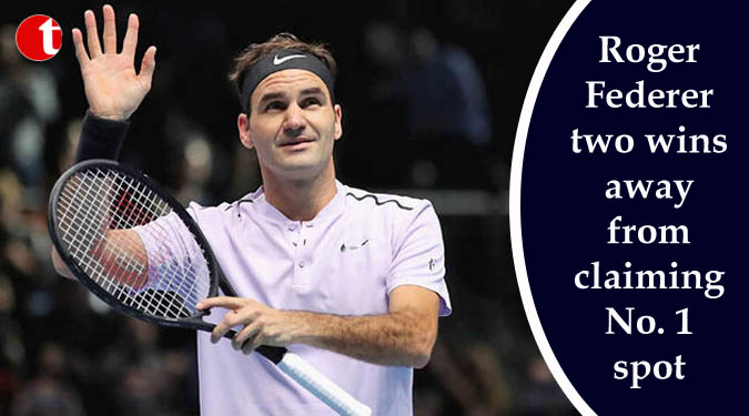 Roger Federer two wins away from claiming No. 1 spot