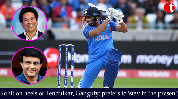 Rohit on heels of Tendulkar, Ganguly; prefers to 'stay in the present'