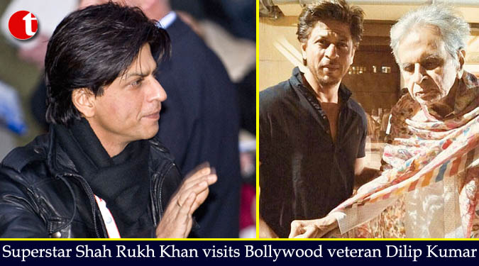 Superstar Shah Rukh Khan visits veteran Dilip Kumar