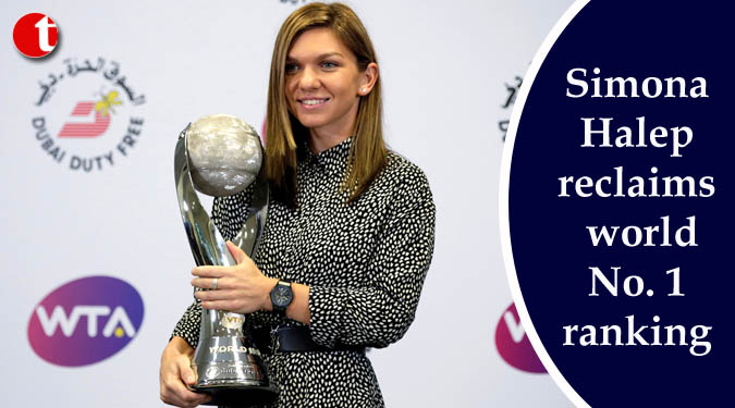 Simona Halep reclaims world No. 1 ranking