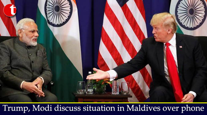 Trump, Modi discuss situation in Maldives over phone