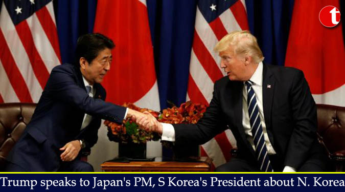 Trump speaks to Japan’s PM, S Korea’s President about N. Korea