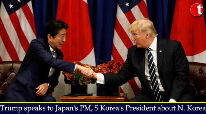 Trump speaks to Japan's PM, S Korea's President about N. Korea