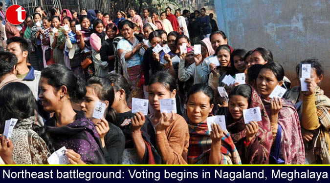 Northeast battleground: Voting begins in Nagaland, Meghalaya