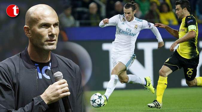 Physical issues keep Bale on bench, says Zinedine Zidane
