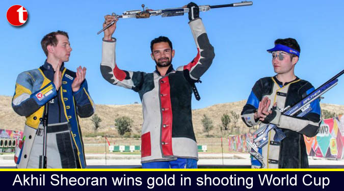 Akhil Sheoran wins gold in shooting World Cup