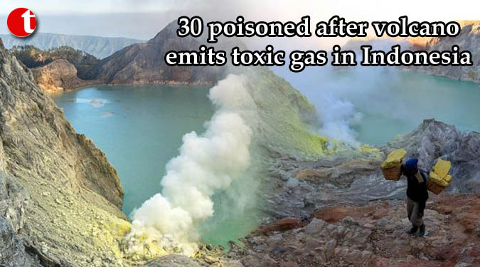 30 poisoned after volcano emits toxic gas in Indonesia