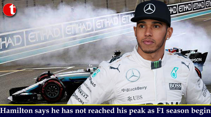 Hamilton says he has not reached his peak as F1 season begins