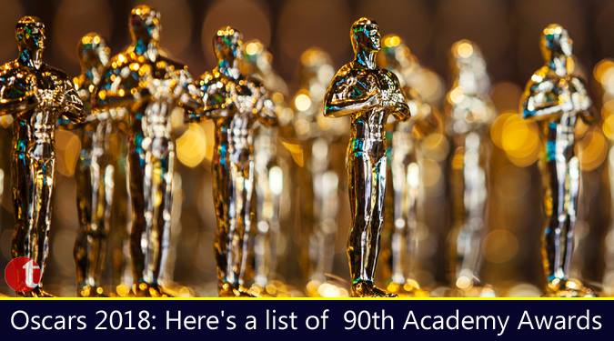Oscar 2018: Here's list of 90th Academy Awards