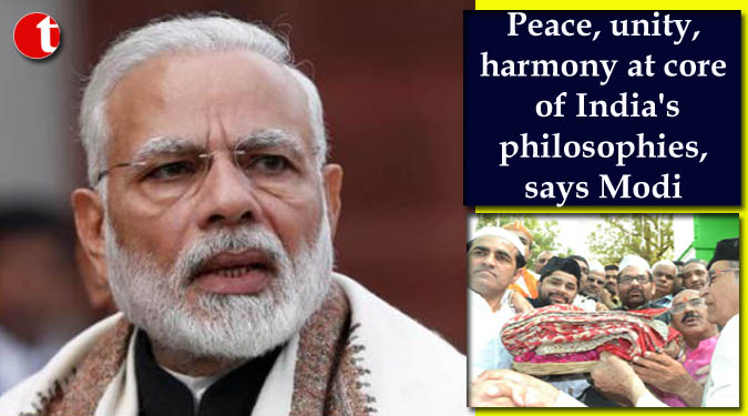 Peace, unity, harmony at core of India's philosophies, says Modi