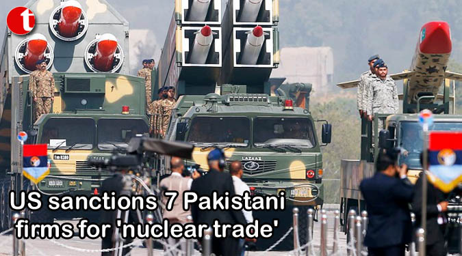 US sanctions 7 Pakistani firms for ‘nuclear trade’