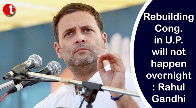 Rebuilding Cong. in U.P. will not happen overnight: Rahul Gandhi