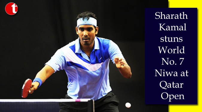 Sharath Kamal stuns World No. 7 Niwa at Qatar Open