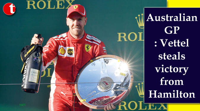 Australian GP: Vettel steals victory from Hamilton