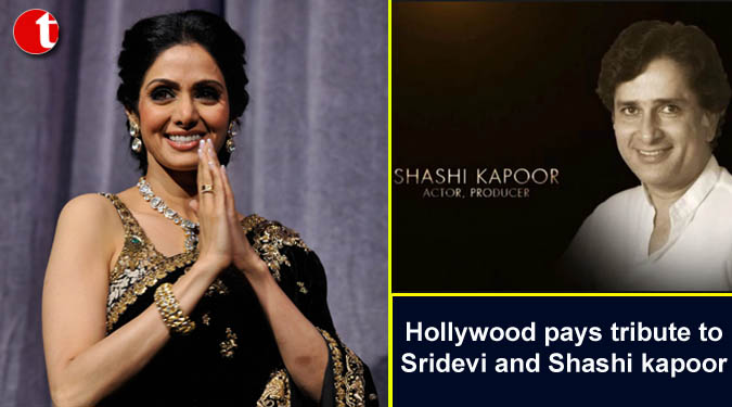 Hollywood pays tribute to Sridevi and Shashi Kapoor