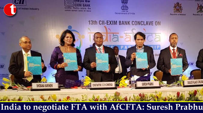 India to negotiate FTA with AfCFTA: Suresh Prabhu