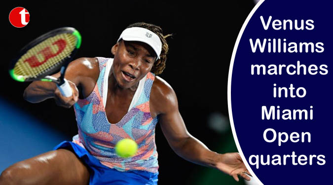 Venus Williams marches into Miami Open quarters