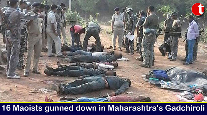 16 Maoists gunned down in Maharashtra's Gadchiroli