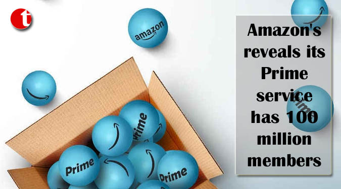 Amazon's reveals its Prime service has 100 million members
