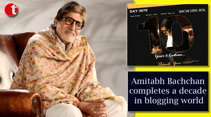 Amitabh Bachchan completes a decade in blogging world