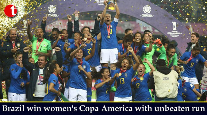Brazil win women’s Copa America with unbeaten run