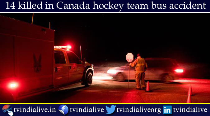 14 killed in Canada hockey team bus accident