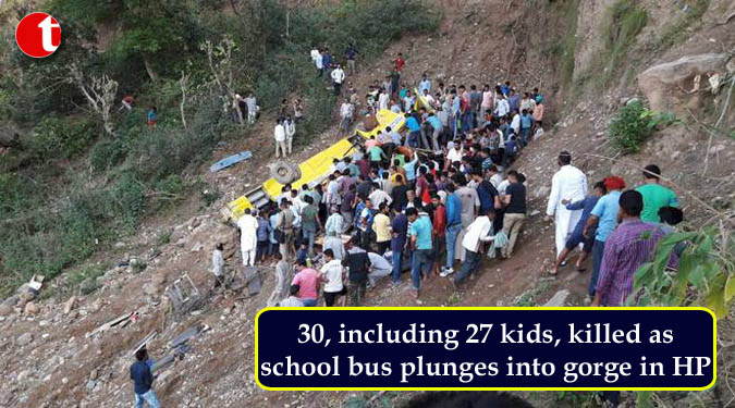 30, including 27 kids, killed as school bus plunges into gorge in HP