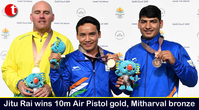 Jitu Rai wins 10m Air Pistol gold, Mitharval bronze