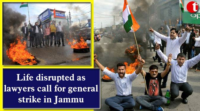 Life disrupted as lawyers call for general strike in Jammu