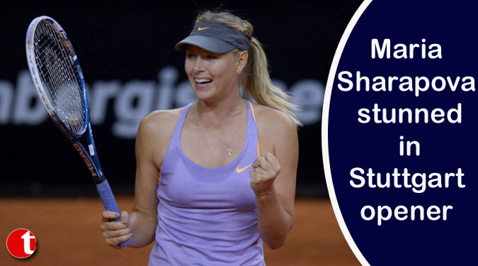 Maria Sharapova stunned in Stuttgart opener