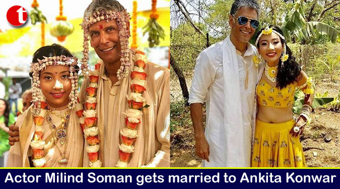 Actor Milind Soman and Ankita Konwar get married