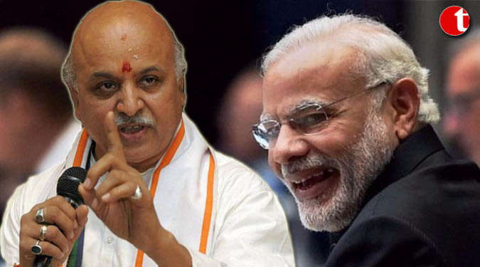 Togadia targets Modi after VHP Ouster, says disenchantment began after 2002