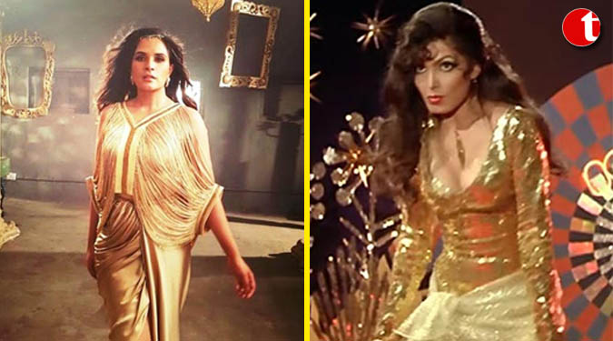 Richa's look inspired by Parveen Babi's 'Jawani janeman'