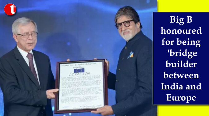Big B honoured for being 'bridge builder between India and Europe