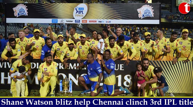Shane Watson blitz help Chennai clinch 3rd IPL title