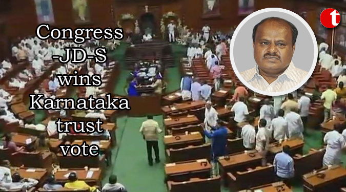 Congress-JD-S wins Karnataka trust vote