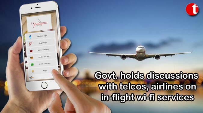 Govt. holds discussions with telcos, airlines on in-flight wi-fi services