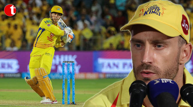 Dhoni can hit any ball to wherever he wants to: Faf Du Plessis