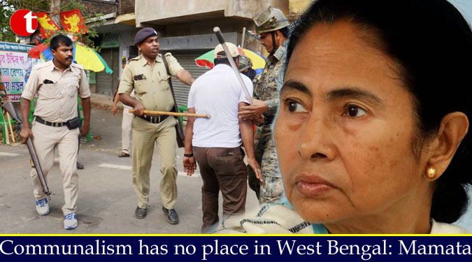 Communalism has no place in West Bengal: Mamata