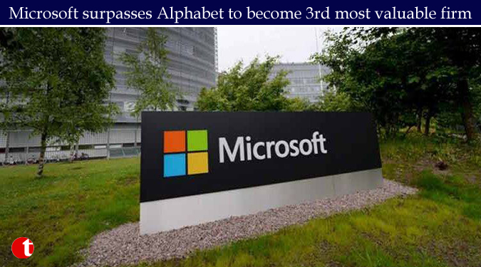Microsoft surpasses Alphabet to become 3rd most valuable firm