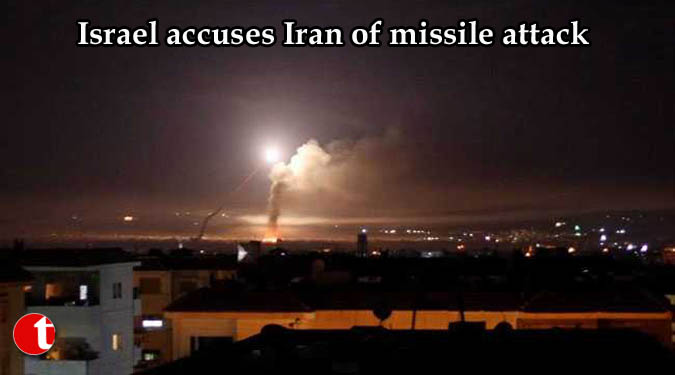 Israel accuses Iran of missile attack